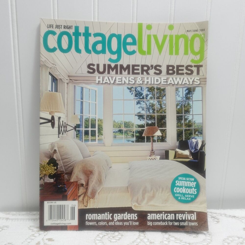 Cottage Living Magazine May June 2008 Vol 5 Issue 4 Home Decor Garden Lifestyle